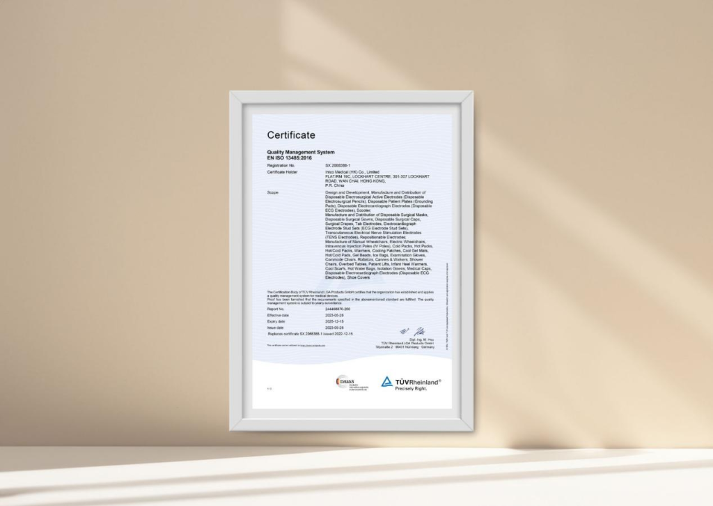 Wheelchair certificates