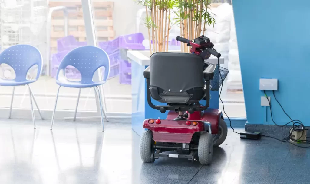 a-mobility-scooter-is-charging