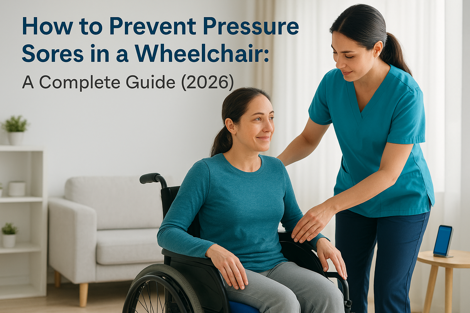 prevent pressure sores in a wheelchair with safe pressure relief and proper seating setup